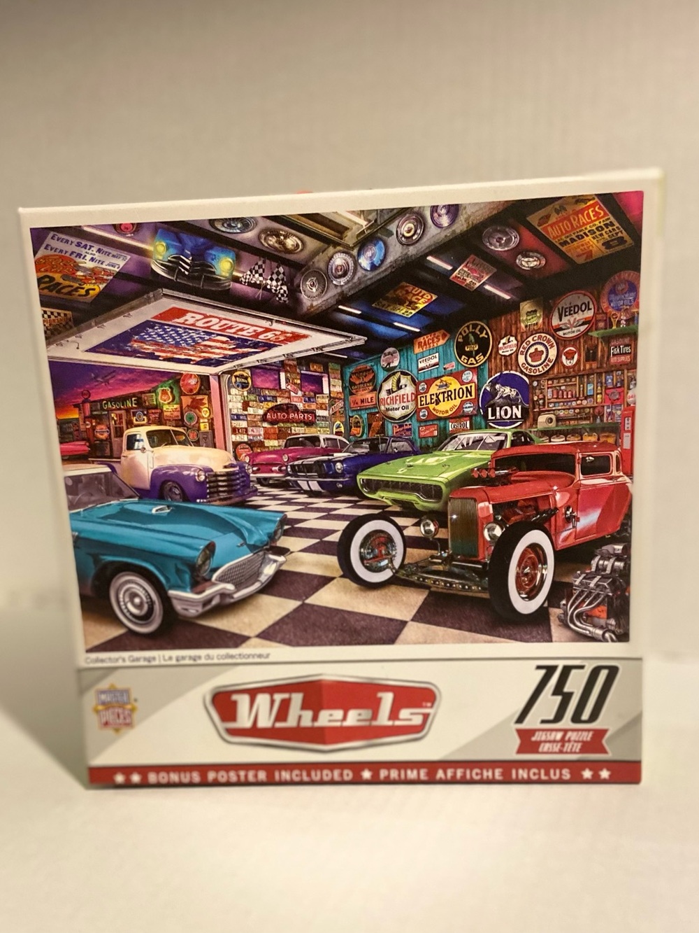 Wheels 750-Piece Jigsaw Puzzle - Collector’s Garage